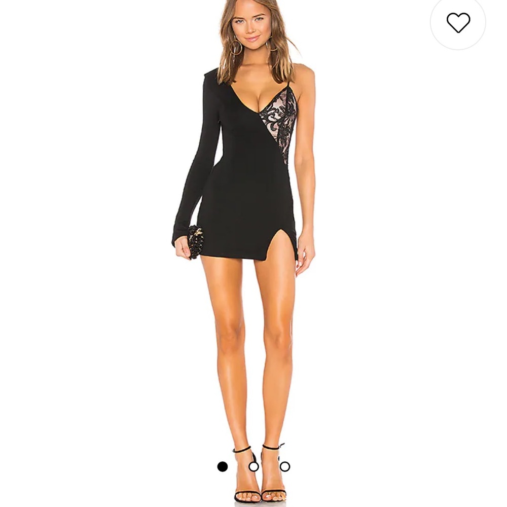h:ours Keegan Dress in Black Noir